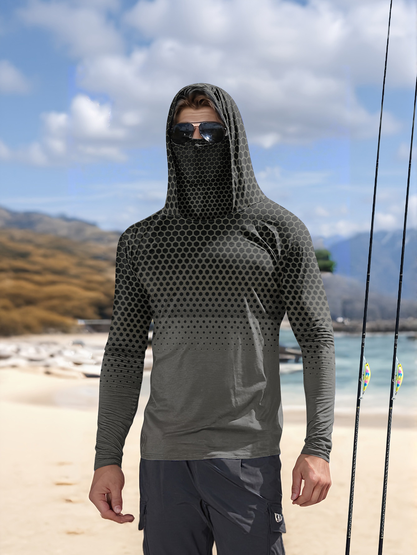 Sudadera de Pesca para Hombre  - Fishing Mask Sun Protection reseña y precio