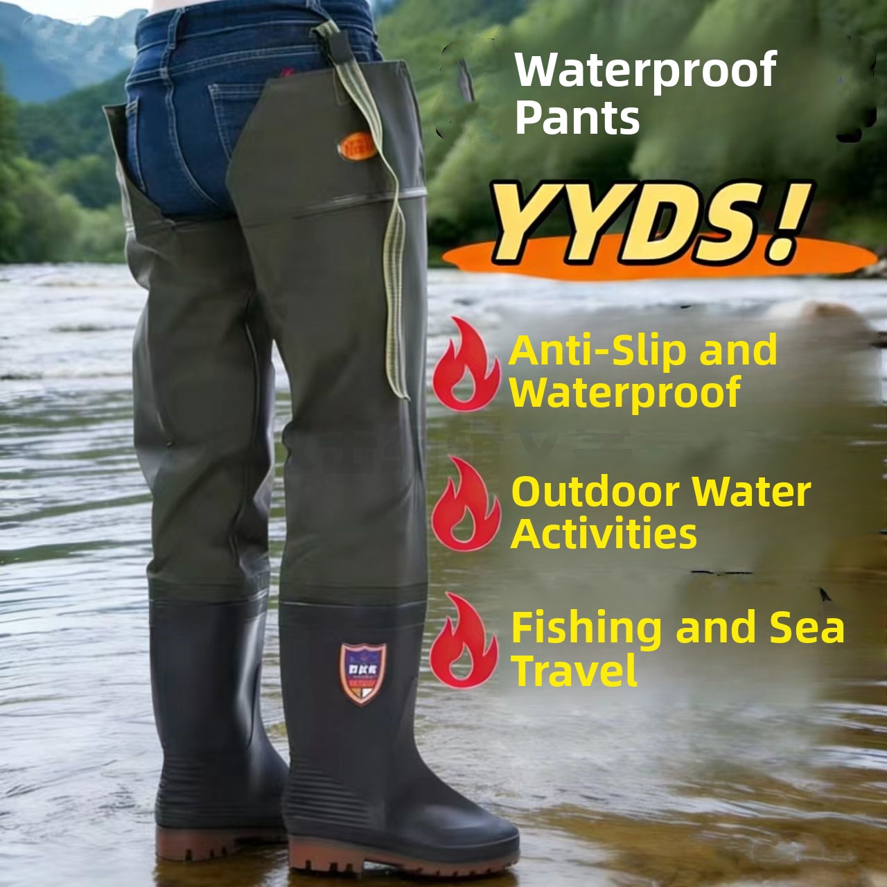 Botas de Lluvia Gruesas por En - Fishing Pants Waterproof reseña y precio